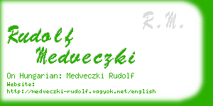 rudolf medveczki business card